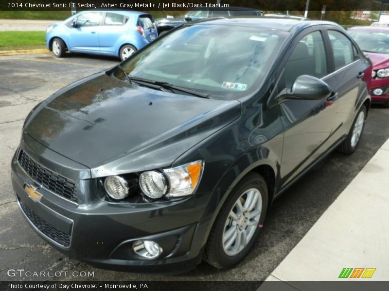 Ashen Gray Metallic / Jet Black/Dark Titanium 2014 Chevrolet Sonic LT Sedan