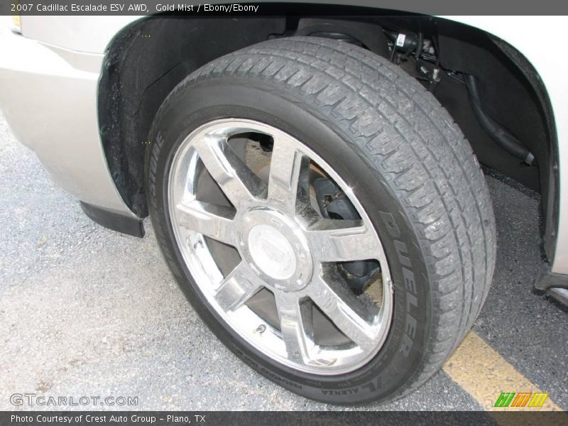 Gold Mist / Ebony/Ebony 2007 Cadillac Escalade ESV AWD