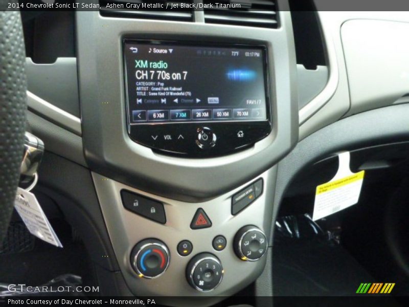 Ashen Gray Metallic / Jet Black/Dark Titanium 2014 Chevrolet Sonic LT Sedan