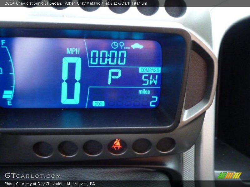Ashen Gray Metallic / Jet Black/Dark Titanium 2014 Chevrolet Sonic LT Sedan