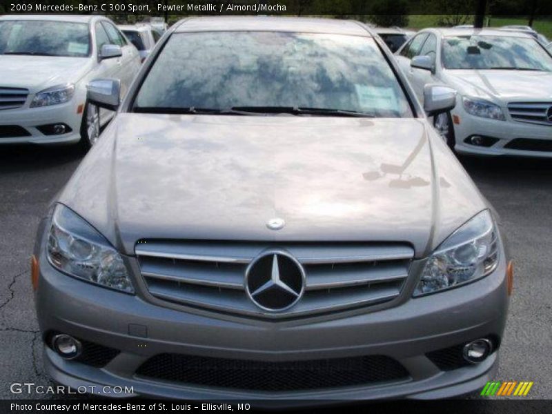 Pewter Metallic / Almond/Mocha 2009 Mercedes-Benz C 300 Sport
