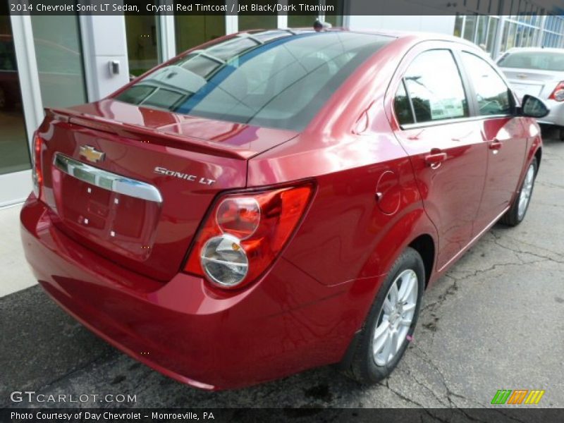 Crystal Red Tintcoat / Jet Black/Dark Titanium 2014 Chevrolet Sonic LT Sedan