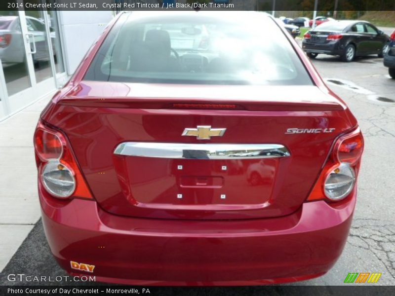 Crystal Red Tintcoat / Jet Black/Dark Titanium 2014 Chevrolet Sonic LT Sedan