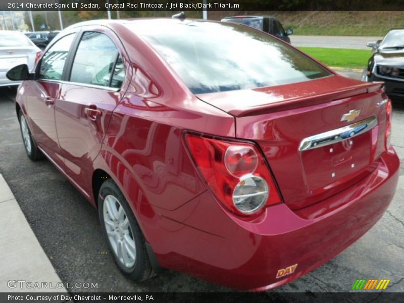 Crystal Red Tintcoat / Jet Black/Dark Titanium 2014 Chevrolet Sonic LT Sedan