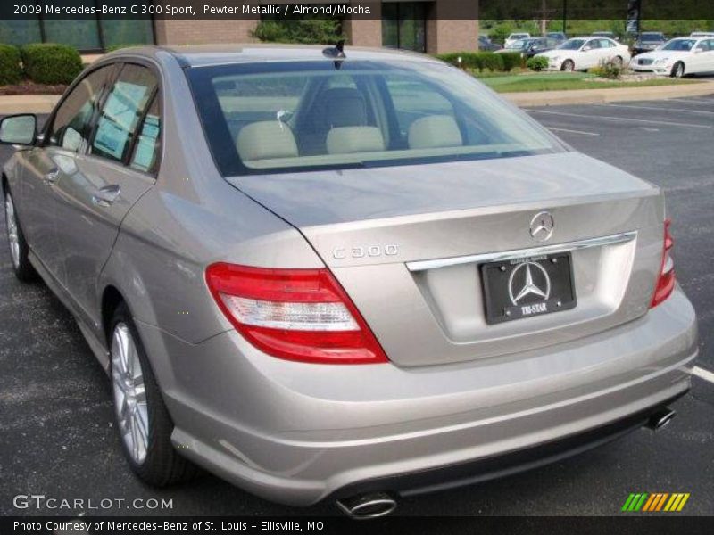 Pewter Metallic / Almond/Mocha 2009 Mercedes-Benz C 300 Sport