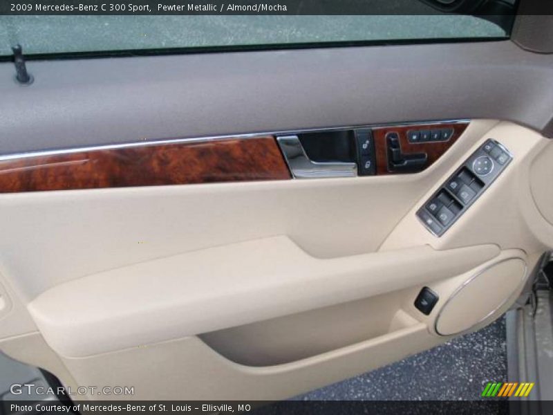 Pewter Metallic / Almond/Mocha 2009 Mercedes-Benz C 300 Sport