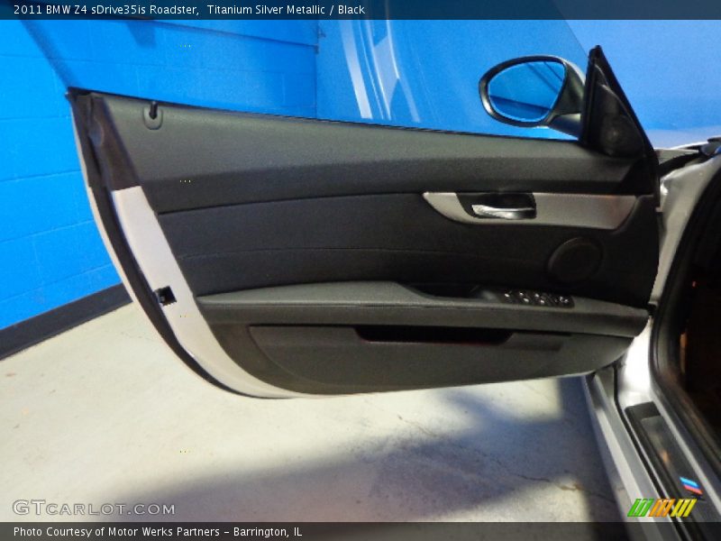 Titanium Silver Metallic / Black 2011 BMW Z4 sDrive35is Roadster