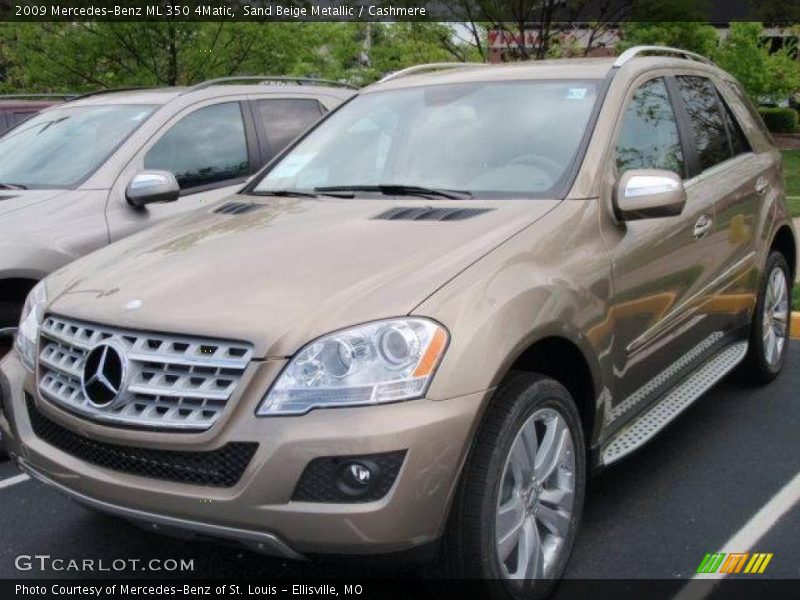 Sand Beige Metallic / Cashmere 2009 Mercedes-Benz ML 350 4Matic