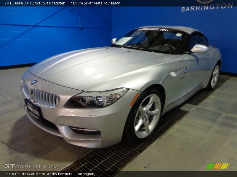 Titanium Silver Metallic / Black 2011 BMW Z4 sDrive35is Roadster