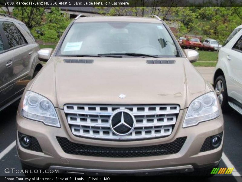 Sand Beige Metallic / Cashmere 2009 Mercedes-Benz ML 350 4Matic