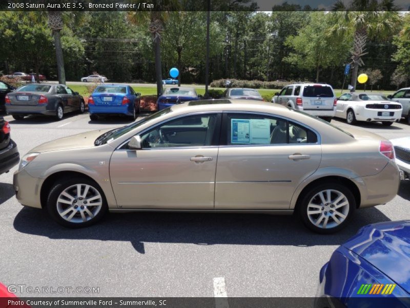 Bronzed Pewter / Tan 2008 Saturn Aura XE 3.5