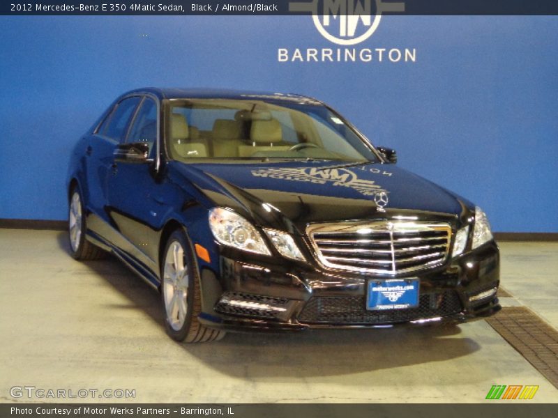 Black / Almond/Black 2012 Mercedes-Benz E 350 4Matic Sedan