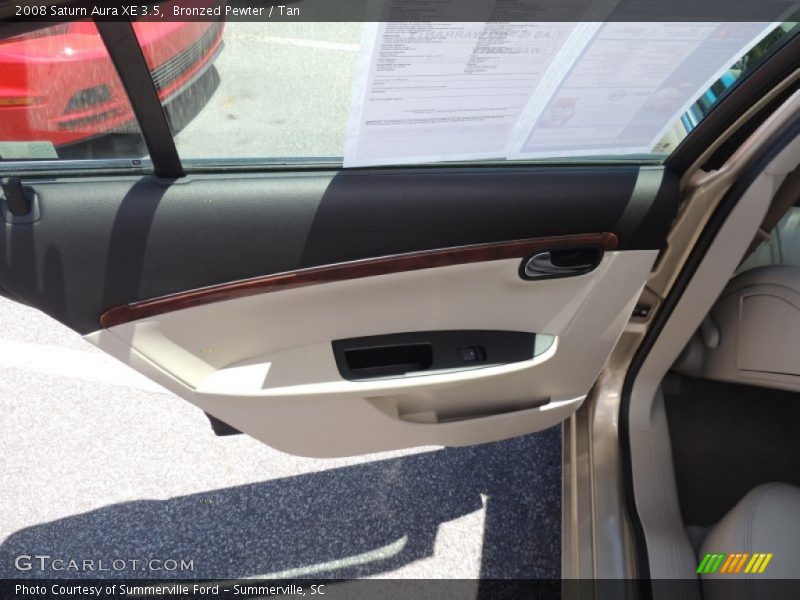 Bronzed Pewter / Tan 2008 Saturn Aura XE 3.5