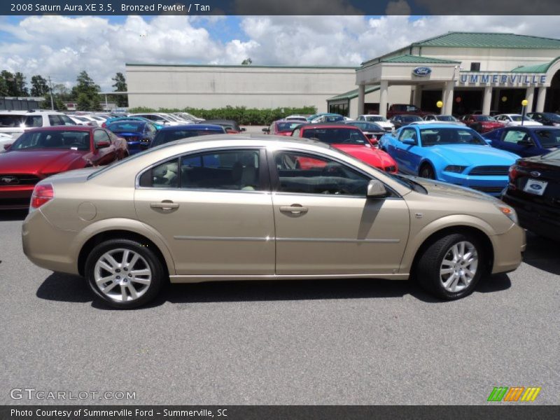 Bronzed Pewter / Tan 2008 Saturn Aura XE 3.5