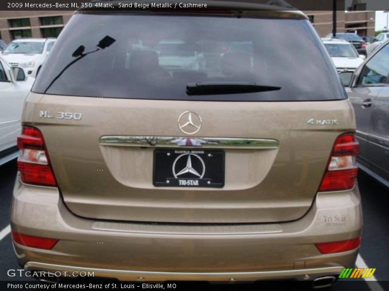 Sand Beige Metallic / Cashmere 2009 Mercedes-Benz ML 350 4Matic