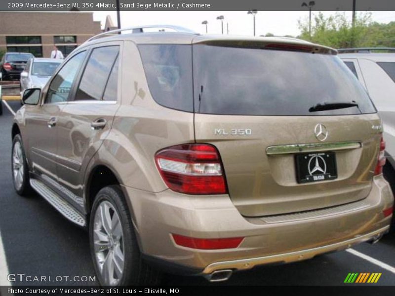Sand Beige Metallic / Cashmere 2009 Mercedes-Benz ML 350 4Matic