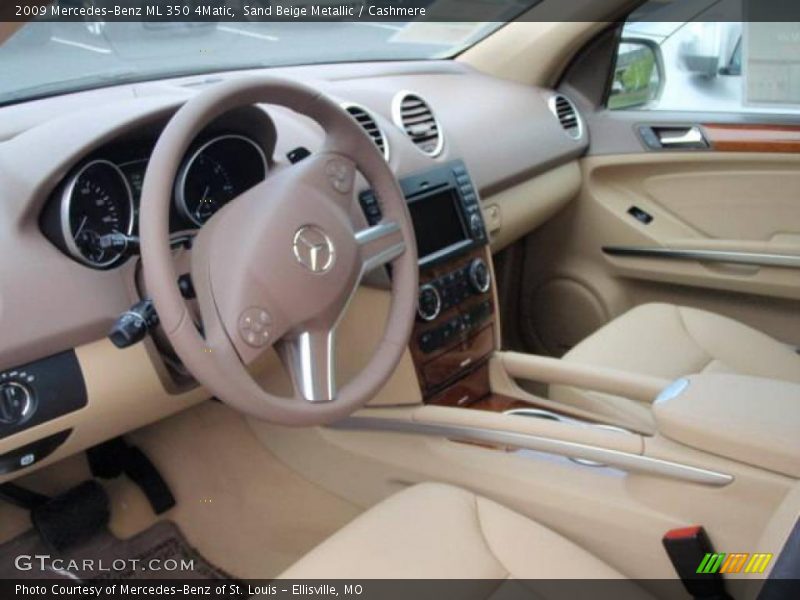 Sand Beige Metallic / Cashmere 2009 Mercedes-Benz ML 350 4Matic