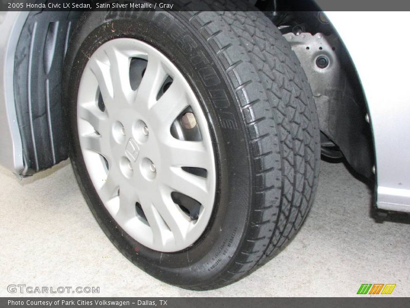Satin Silver Metallic / Gray 2005 Honda Civic LX Sedan