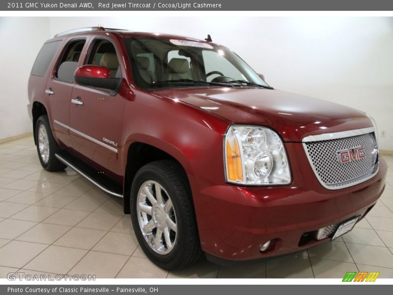 Red Jewel Tintcoat / Cocoa/Light Cashmere 2011 GMC Yukon Denali AWD
