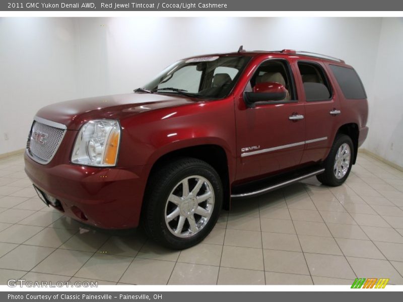 Red Jewel Tintcoat / Cocoa/Light Cashmere 2011 GMC Yukon Denali AWD