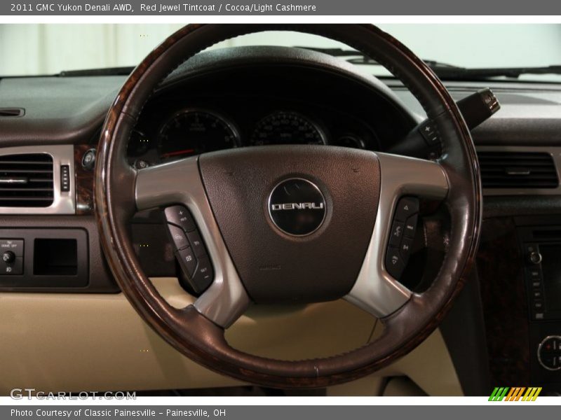 Red Jewel Tintcoat / Cocoa/Light Cashmere 2011 GMC Yukon Denali AWD