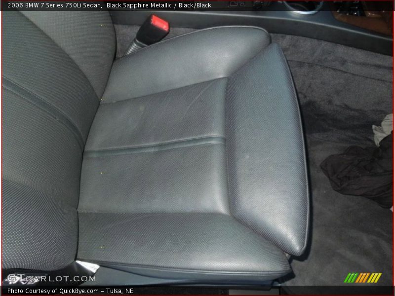 Black Sapphire Metallic / Black/Black 2006 BMW 7 Series 750Li Sedan