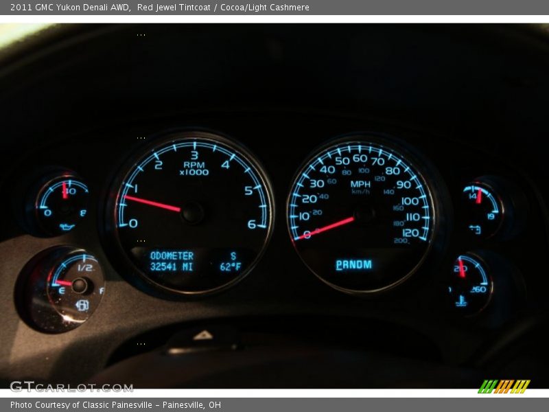 Red Jewel Tintcoat / Cocoa/Light Cashmere 2011 GMC Yukon Denali AWD