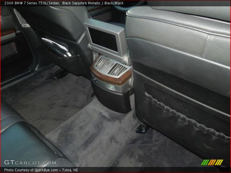 Black Sapphire Metallic / Black/Black 2006 BMW 7 Series 750Li Sedan