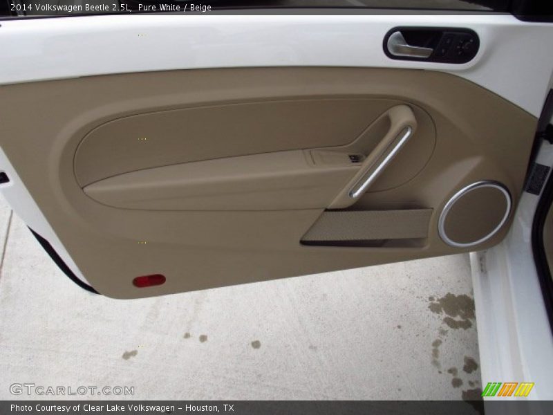 Pure White / Beige 2014 Volkswagen Beetle 2.5L