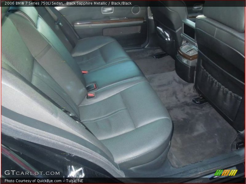 Black Sapphire Metallic / Black/Black 2006 BMW 7 Series 750Li Sedan