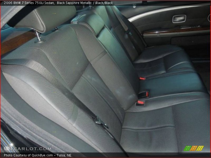 Black Sapphire Metallic / Black/Black 2006 BMW 7 Series 750Li Sedan