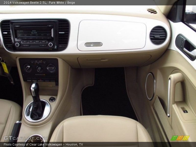 Pure White / Beige 2014 Volkswagen Beetle 2.5L