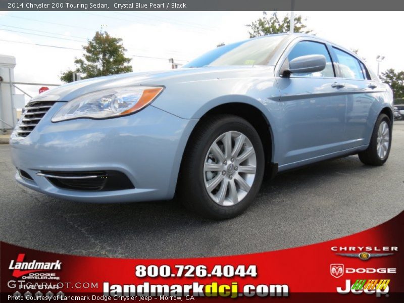Crystal Blue Pearl / Black 2014 Chrysler 200 Touring Sedan