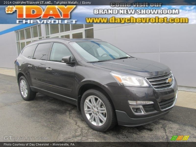 Tungsten Metallic / Ebony 2014 Chevrolet Traverse LT AWD