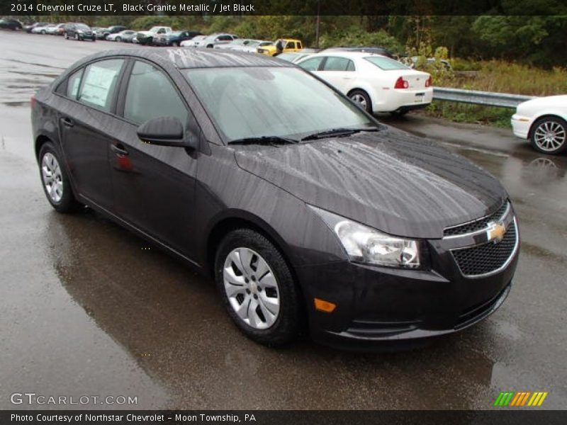 Black Granite Metallic / Jet Black 2014 Chevrolet Cruze LT