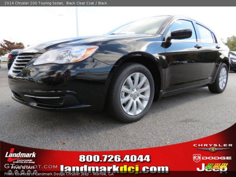 Black Clear Coat / Black 2014 Chrysler 200 Touring Sedan