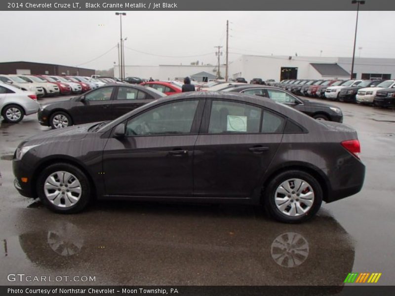 Black Granite Metallic / Jet Black 2014 Chevrolet Cruze LT
