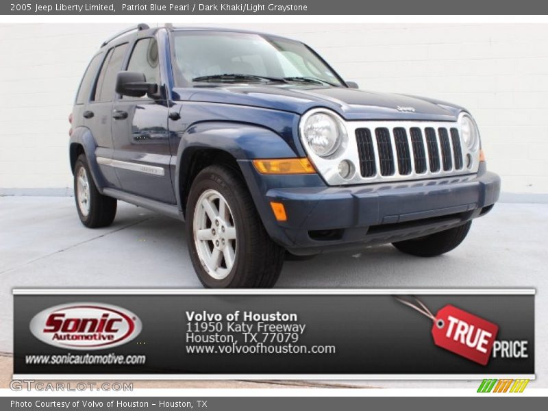 Patriot Blue Pearl / Dark Khaki/Light Graystone 2005 Jeep Liberty Limited