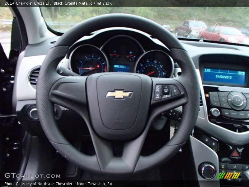 Black Granite Metallic / Jet Black 2014 Chevrolet Cruze LT