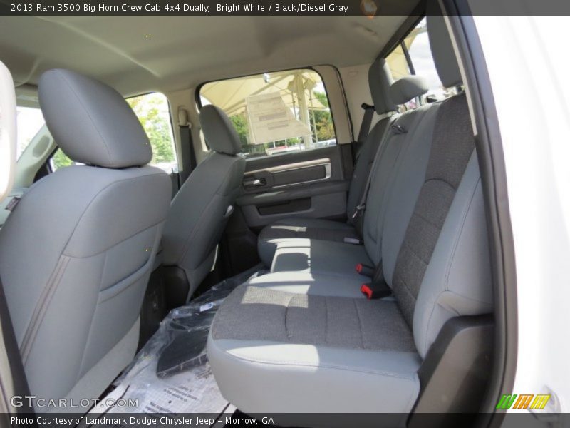 Rear Seat of 2013 3500 Big Horn Crew Cab 4x4 Dually