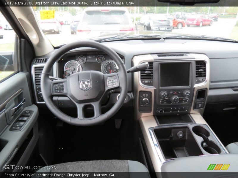 Black / Black/Diesel Gray 2013 Ram 3500 Big Horn Crew Cab 4x4 Dually