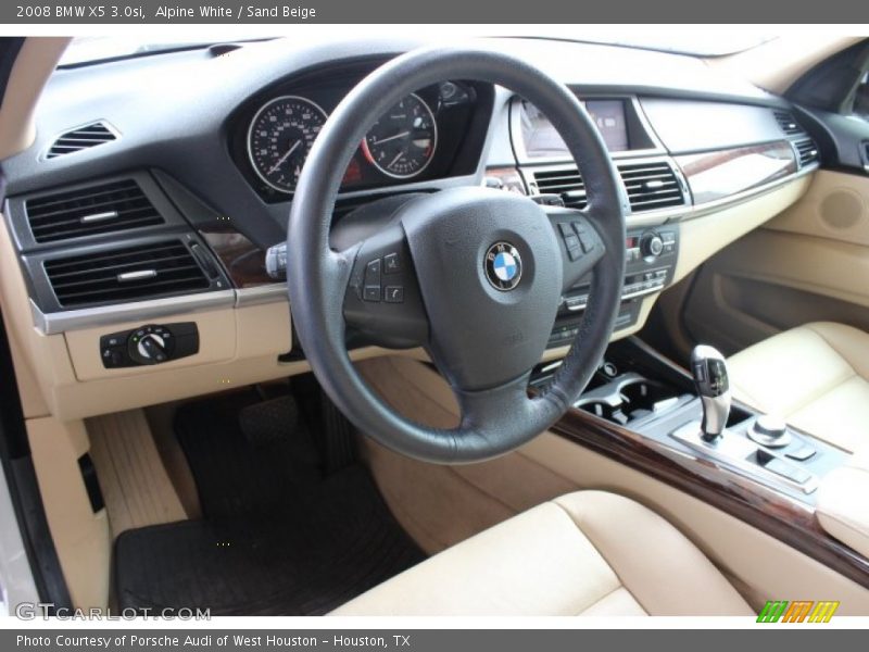 Alpine White / Sand Beige 2008 BMW X5 3.0si