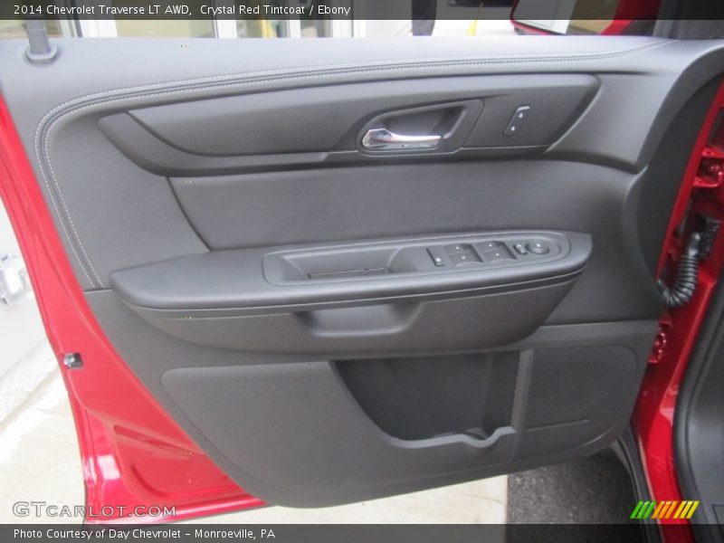 Crystal Red Tintcoat / Ebony 2014 Chevrolet Traverse LT AWD