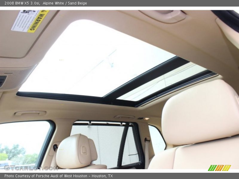 Alpine White / Sand Beige 2008 BMW X5 3.0si