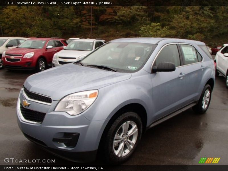 Silver Topaz Metallic / Jet Black 2014 Chevrolet Equinox LS AWD
