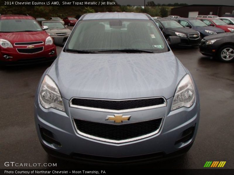 Silver Topaz Metallic / Jet Black 2014 Chevrolet Equinox LS AWD