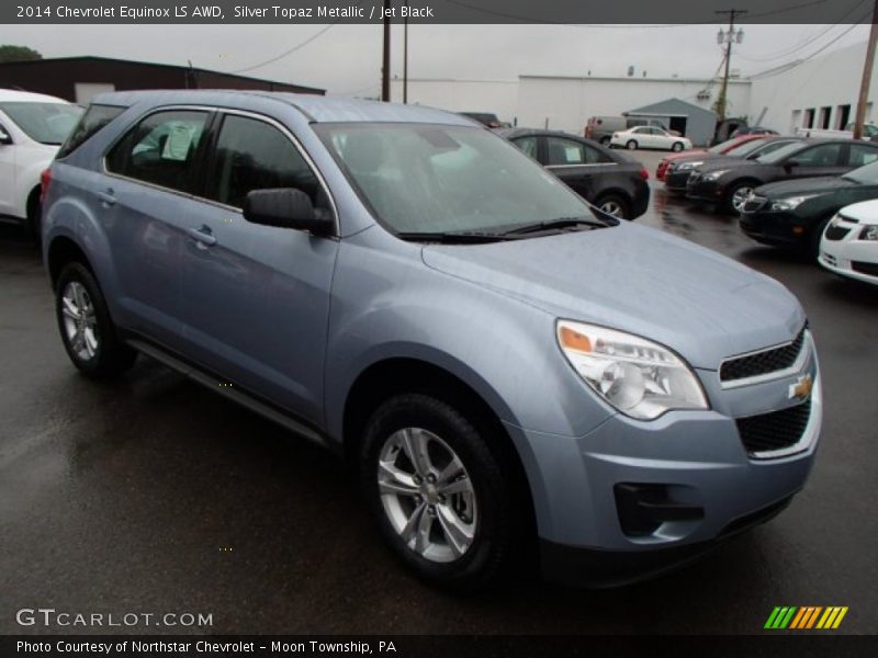 Silver Topaz Metallic / Jet Black 2014 Chevrolet Equinox LS AWD