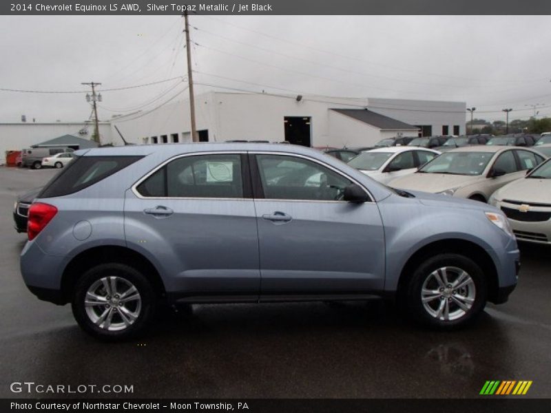 Silver Topaz Metallic / Jet Black 2014 Chevrolet Equinox LS AWD