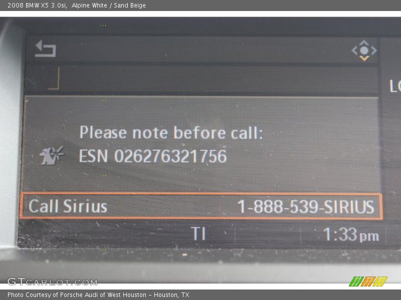 Alpine White / Sand Beige 2008 BMW X5 3.0si