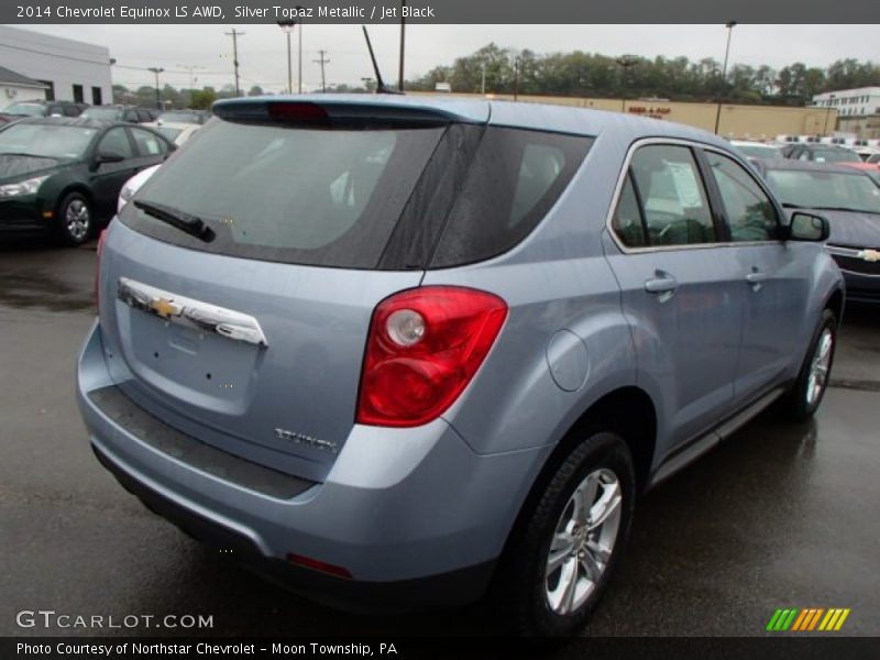 Silver Topaz Metallic / Jet Black 2014 Chevrolet Equinox LS AWD